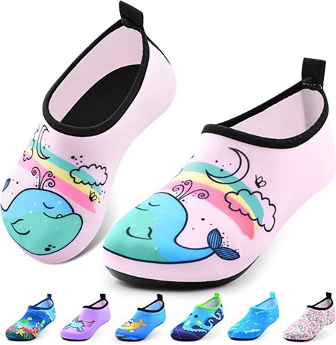 Amazon.com: Sunnywoo Water Shoes for Kids Girls Boys，Toddler Kids Swim Water Shoes Quick Dry Non-Slip Water Skin Barefoot Sports Shoes Aqua Socks for Beach Outdoor Sports : Clothing, Shoes & Jewelry Purple Whale, Water Shoes For Kids, Aqua Socks, Kids Swim, Shoes For Kids, Girls Shoes Kids, Family Outing, Kids Luggage, Kids Swimming