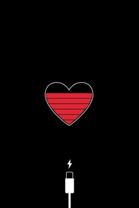 Heart Charging Wallpaper, Phone Charging Wallpaper, Charging Wallpaper, Iphone 6s Wallpaper, Phone Wallpaper Iphone, Iphone Charging, Emoji Drawings, Army Couple, Love Time