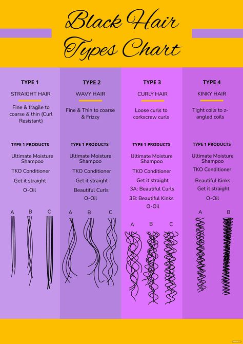 Black Hair Types Chart, Natural Hair Type Chart, Hair Types Chart, Hair Texture Chart, Afro Hair Types, Hair Type Chart, Hair Study, Hair Chart, Black Hair Types