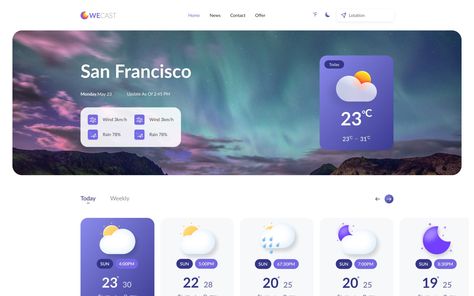 Background Website Design, Website Design Templates, Template Wordpress, Modern Web Design, Web Design Ideas, Ecommerce Website Design, Wordpress Website Design, Weather Forecast, Website Designs