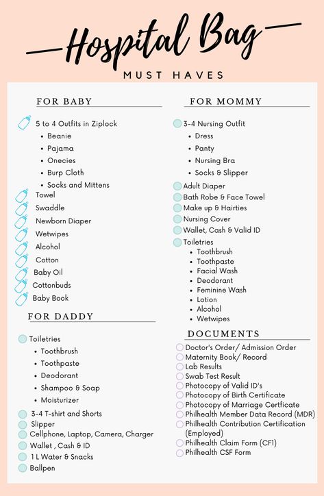 Hospital Bag Must Haves Maternity List Hospital Bag, What To Bring To Hospital For Delivery List, Nursery Bag Hospital, Birth Essentials Hospital Bag, Hospital Checklist For Baby, Labor Go Bag, Hospital List For Delivery, Labor Essentials Hospital Bag, Newborn Checklist Hospital Bag