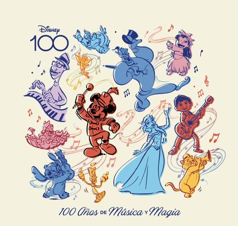 Disney Character Sketches, Disney 100 Years Of Wonder, Disney 100 Years, 100 Anniversary, Pixar Animation, Disney Fanart, Mickey Mouse Art, Music Drawings, Disney Memories