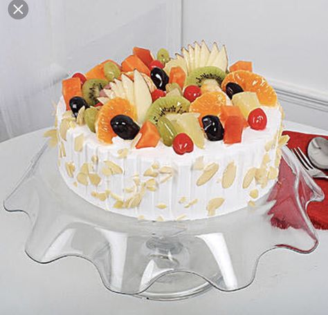 Fruit Birthday Cake, Fruit Cake Design, Fresh Fruit Cake, Mix Fruit, Sugar Free Cake, Fruit Birthday, Online Delivery, Cake Truffles, Cake Delivery