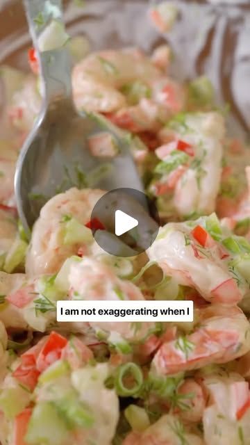 Poached Shrimp Salad, Shrimp And Crab Salad Recipes, Cajun Crab Salad, Club Salad Recipe, Best Shrimp Salad, Red Lobster Recipes, Shrimp And Crab Salad, Shrimp Salad Sandwich, Poached Shrimp