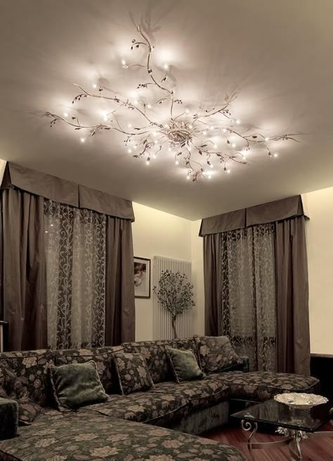 Mesmerize your guests with these gold contemporary style ceiling lamps that will add a distinct touch to any room. Low Ceiling Lighting, Bedroom Light Fixtures, Kitchen Light, Ceiling Lights Living Room, Living Room Ceiling, Bedroom Ceiling, Bedroom Ceiling Light, Bedroom Lamps, Simple Bedroom