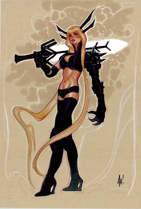 Magik Marvel, New Mutants, Adam Hughes, Frank Frazetta, Bd Comics, Comics Girls, Marvel Girls, Comic Book Artists, Cultura Pop