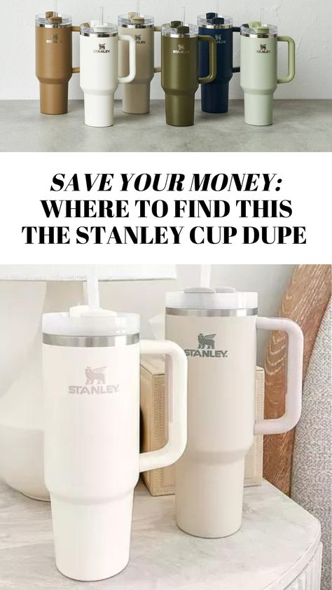 Stop scrolling… I found the best Stanley cup dupe on the internet & it’s a fraction of the price! Plus, you can find every limited edition, exclusive, sold out color! Best Stanley Cup Colors, Stickers On Stanley Cup, Cheap Stanley Cup, Standly Cups, Stanley Cup Colors, Stanley Cup Aesthetic, Stanley Mug, Yass Queen, Stanley Brand