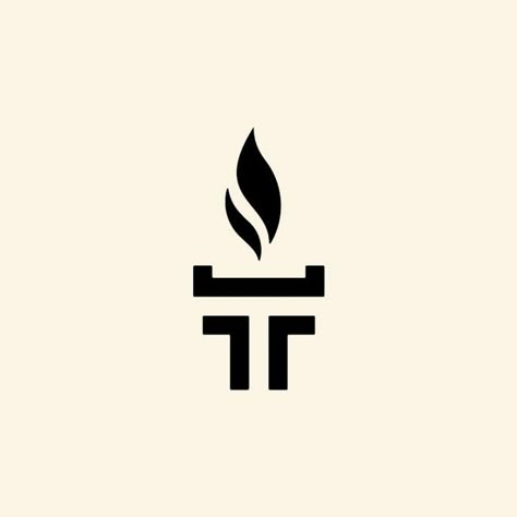 Initial T Torch Logo Template Vector Fire Logo Design Ideas, Torch Logo Design, Torch Illustration, Logo Design Inspiration Creative Symbols, Vintage Logo Design Inspiration, Restaurant Logo Design Inspiration, Logo Design Inspiration Art, Logo Design Inspiration Restaurant, Accessories Logo Design