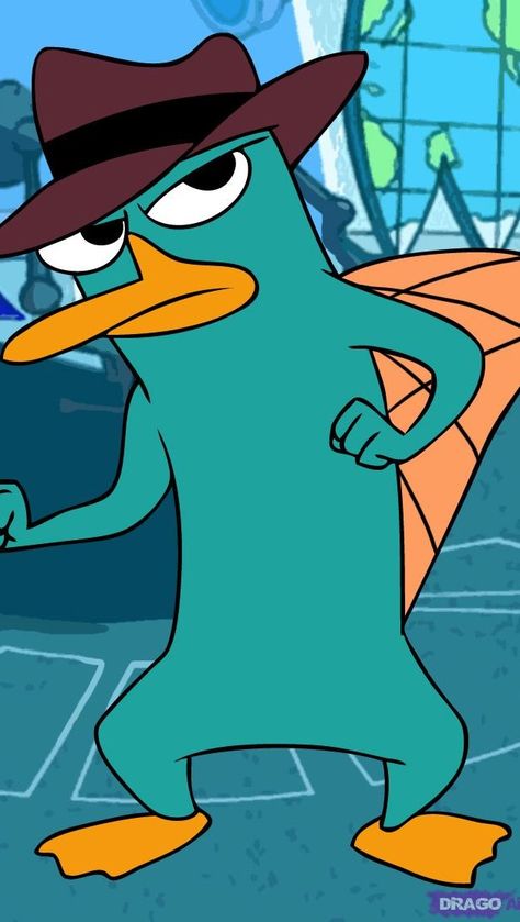 Best Cartoon Series, Phineas E Ferb, Disney Challenge, Perry The Platypus, Bff Halloween Costumes, Disney Images, Watercolor Projects, Phineas And Ferb, Platypus