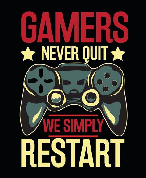 Typography gamers t shirt template design. T Shirt Template, Video Game Room Design, Games Design, Gamer T Shirt, Shirt Template, Video Game Room, Game Room Design, Arte Animal, Funny Games