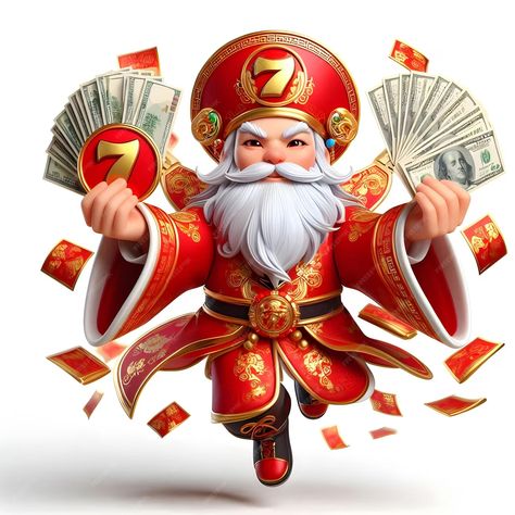 A cartoon character with a red and gold robe and a bunch of money in the middle | Premium AI-generated image Slot Character Png, A Cartoon Character, Wallpaper Themes, God Of Wealth, Online Casino Slots, Iphone Wallpaper Themes, Slot Game, Casino Slots, A Cartoon