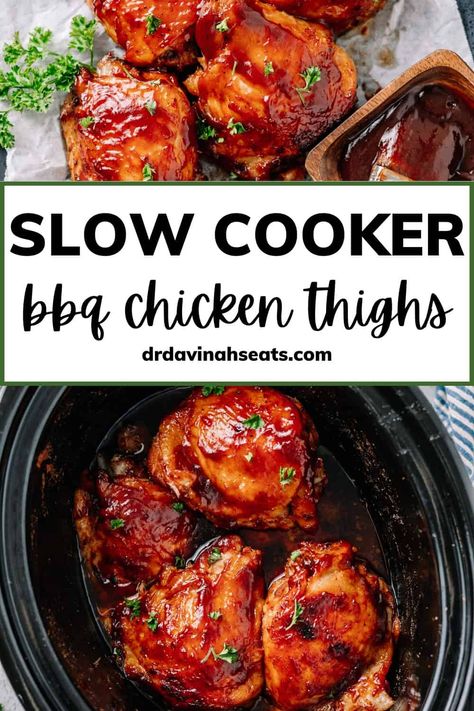 Chicken Thighs In The Crockpot, Bbq Chicken Thighs Crockpot, Bbq Chicken Quarters, Crockpot Bbq Chicken Thighs, Barbecue Chicken Thighs, Crockpot Bbq Chicken, Low Carb Bbq Sauce, Bbq Chicken Legs, Crockpot Chicken Thighs