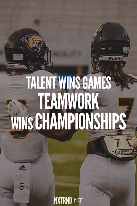 Talent wins games, but teamwork and intelligence wins championships #FootballQuotes #SportQuotes #Motivation #Inspiration #Football #Nxtrnd #Teamwork Football Team Quotes Teamwork, American Football Quotes Motivational, Nxtrnd Quotes, Game Day Motivation, Championship Quotes, Football Inspiration Quotes, Football Motivation Quotes, Football Quotes Motivational, Team Quotes Teamwork