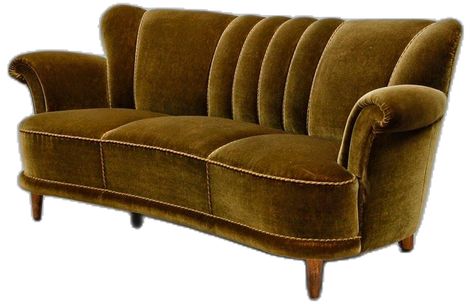 1940’s Furniture, 1940 Couch Sofas, 1940s Sofa, 1940s Living Room, 1940s Cars, Green Velvet Couch, 1940s Furniture, 1940s Decor, Curvy Sofa