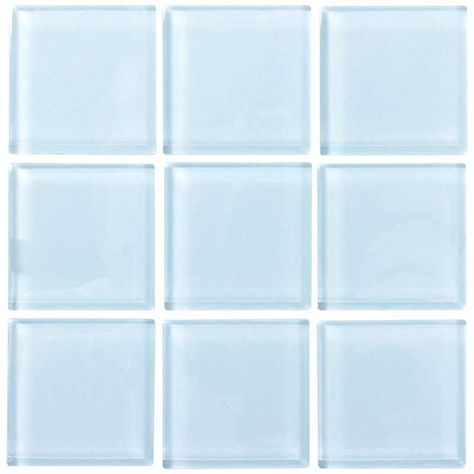 Keys Light Blue | Glass Pool Tile | NPT Pool Tile Light Blue Pool, Blue Pool Tile, Npt Pool Tile, White Glass Tile, Glass Pool Tile, Glass Pool, Pool Tiles, Key Lighting, Blue Pool