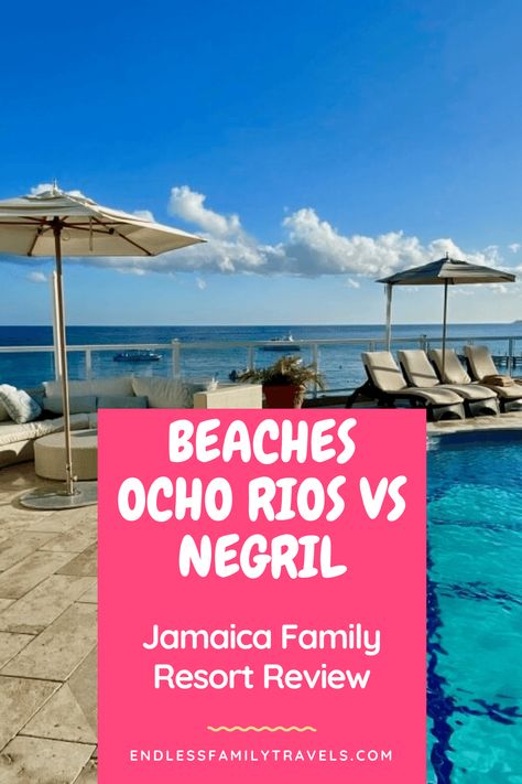 Both Beaches in Jamaica are fantastic all-inclusive family resorts. Here's a comparison review of the two - Beaches Ocho Rios vs Negril. #Beaches #OchoRios #Negril #Jamaica Beaches Ocho Rios Jamaica, Negril Jamaica Vacation, Jamaica Beaches, Ocho Rios Jamaica, Negril Jamaica, Jamaica Vacation, City Family, Ocho Rios, Negril