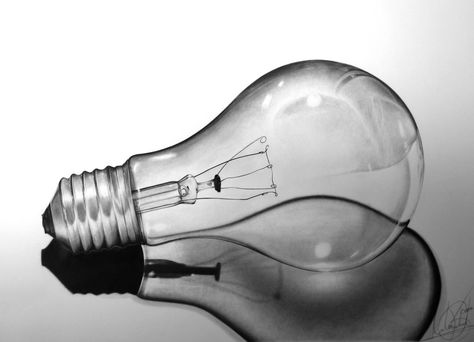 lightbulb - DeviantArt Still Life Pencil Shading, Painting Black And White, Life Paint, Pencil Shading, Value In Art, Object Drawing, White Pencil, Still Life Drawing, Still Life Art