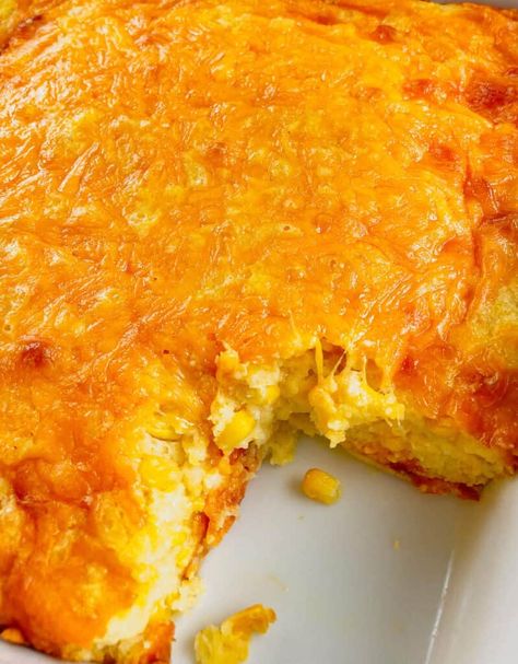 Escalloped Corn Recipe, Cornbread Casseroles, Cheesy Corn Casserole Recipe, Corn Casserole Jiffy, Cheese Corn Casserole, Cheesy Corn Casserole, Corn Souffle, Corn Pie, Cheesy Cornbread