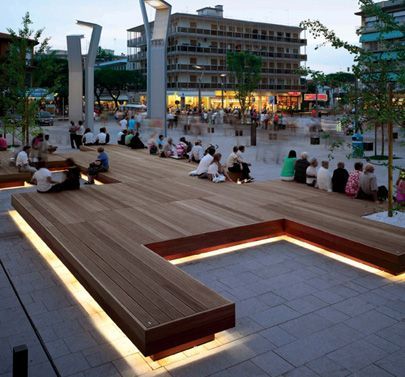 Benches Plaza Design, City Square, Outdoor Stage, Public Space Design, Urban Landscape Design, Urban Lighting, Public Seating, Landscape Architecture Design, Urban Park