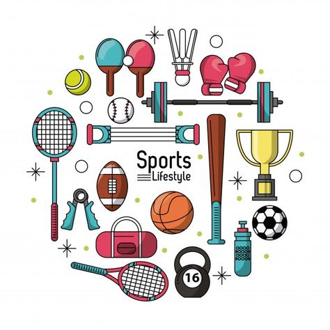 Sport Vector Illustration, Sports Competition Poster, Sport Drawing Illustration, Sports Day Poster School, Sports Day Poster Design, Pe Drawing, Sports Day Drawing, Sport Drawing Ideas Art, Sports Doodles