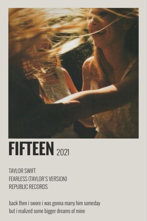 polaroid poster Fearless Polaroid, Fearless Taylor Swift Polaroid Poster, Fearless Polaroid Poster, Song Polaroid Posters, Fearless Song, Taylor Swift Discography, Vinyl Aesthetic, Taylor Songs, Music Poster Ideas