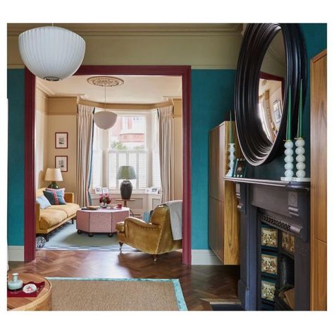 Laura Stephens on Instagram: "Long view into the double reception of a recently completed project…. 📷 @boz_gagovski" Double Reception Room, Living Room Door, Reception Room, December 8, Terraced House, Room Doors, Reception Rooms, The Double, Terrace House