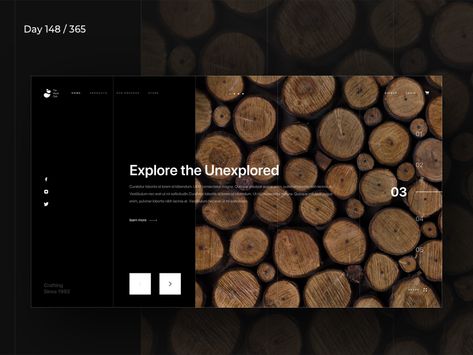 Wood Website Design, Wood Website, Frame Website, Webpage Layout, Minimal Website, Wood Branding, Wc Design, Wood Company, App Interface Design