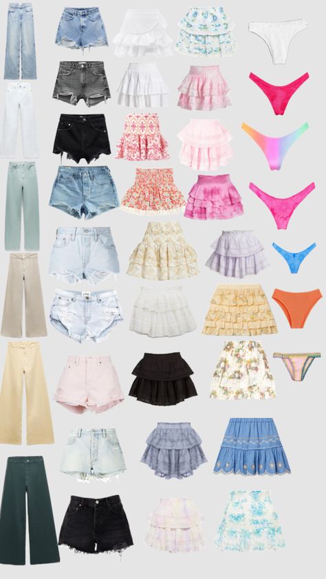 Preppy Bottoms, Coconut Girl Outfits, Beach Girl Style, Church Camp Outfits, Summer Accessories Beach, Preppy Vsco, Summer Bottoms, Hawaii Outfits, Beachy Outfits