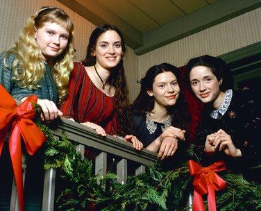 Winona and her little women sisters--Kirsten Dunst, Claire Danes and Trini Alvarado Ladies Movie Night, Little Women 1994, Barry Lyndon, Photowall Ideas, Winona Forever, Claire Danes, I Love Cinema, Woman Movie, Louisa May Alcott