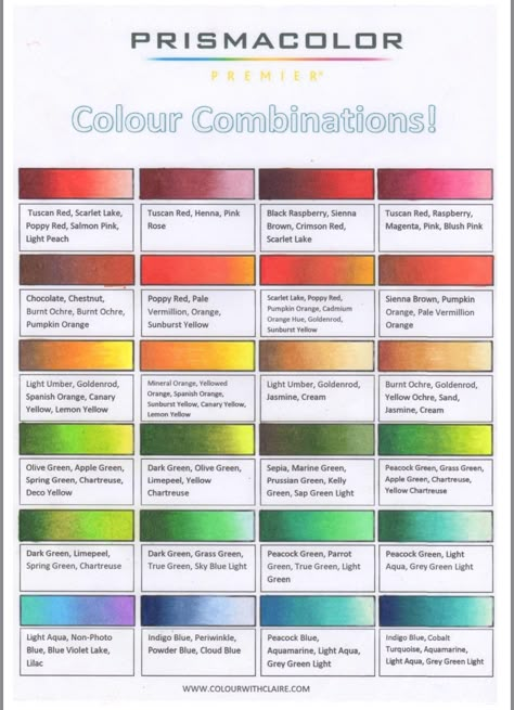 Prismacolor Blue Combinations, Prismatic Color Palette, Prisma Color Combinations, Prismacolor Pencils Combinations, Prismacolor Color Combinations Chart, Prismacolor Chart, Prismacolor Color Combinations, Polychromos Color Combinations, Prismacolor Combinations