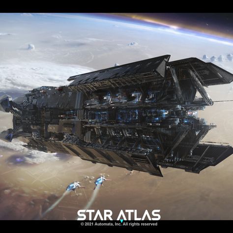 Infinite Lagrange, Andromeda Ascendant, Star Atlas, Fantasy Vehicles, Space Vehicle, Sci Fi Ship, Gary Sanchez, Sci Fi Games, Space Ships Concept