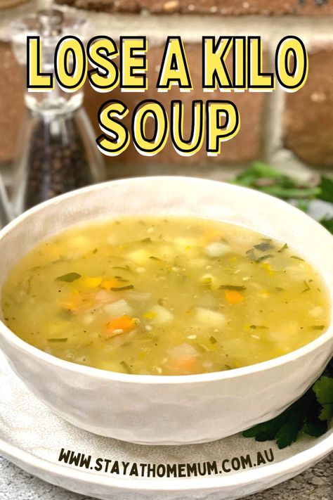 Lose a Kilo Soup | Stay at Home Mum Vegetarian Turkey, Desserts Summer, Diet Soup Recipes, Stay At Home Mum, Recipes Summer, Resep Diet, Soup Diet, Bake Desserts, Desserts Easy