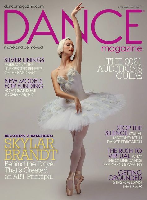 Skylar Brandt Cover Dance Magazine Knee Strength, Dance Books, The Black Swan, Dance Magazine, Ballet Technique, Chinese Dance, American Ballet Theatre, Ballet Theater, Plank Workout