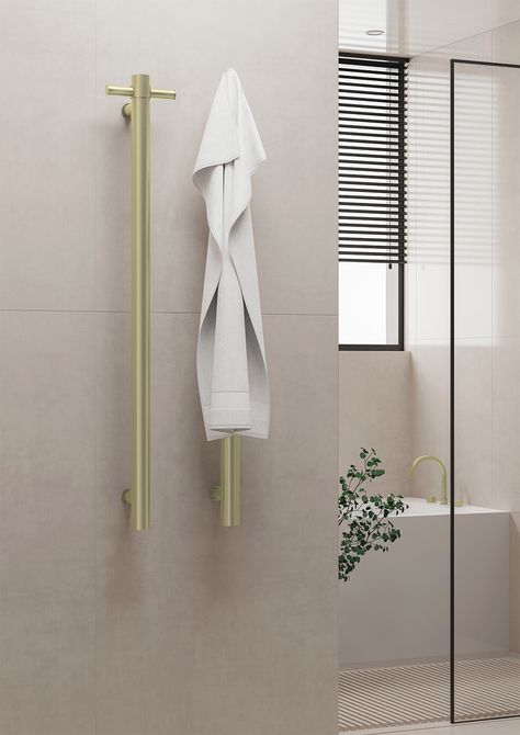 Towel Rail Ideas, Wire Installation, Small Bathroom Renovation, Bathroom Showrooms, Blue Space, Towel Warmer, Heated Towel Rail, Heated Towel, Bathroom Basin