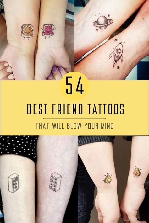 Friendship etched in skin: From playful to poignant, discover 54 matching best friend tattoos to tell a story together. Two Sides To Every Story Tattoo, Peek A Boo Tattoo, Mom Friend Tattoo Ideas, Tattoos For Besties Friendship, 3 Way Best Friend Tattoos, Small Matching Sibling Tattoos, Best Friends Small Tattoos, Discreet Matching Tattoos, Crazy Best Friend Tattoos