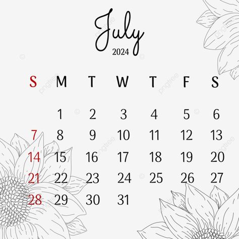 calendar july 2024 with aesthetic flowers vector Calendar Aesthetic, Graphics Resources, Calendar Widget, Aesthetic Widget, Logo Cloud, Infographic Powerpoint, Medical Business, Marketing Poster, Fall Music