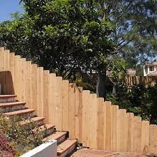 Fences On Sloped Yards, Hillside Fence, Low Fence, Tiered Garden, Fence Ideas, Fence Gate, Privacy Fence, Wood Fence, Garden Fencing