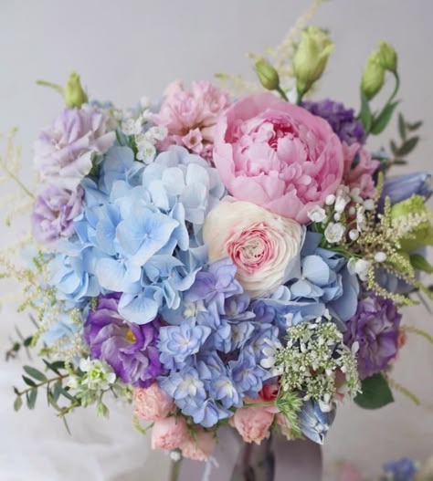 Homecoming 2024, Blue Purple Wedding, Floral Work, Boquette Flowers, Theme Color, Pastel Wedding, Beautiful Bouquet Of Flowers, Beautiful Flower Arrangements, Toronto Wedding