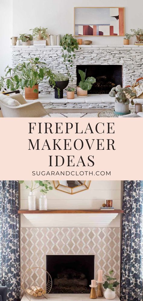 Amazing Fireplace Makeover Ideas Reface Gas Fireplace, Large Picture Over Fireplace, Vintage Tile Fireplace Surround, Fireplace Redo Before After, Harth Fireplace Tile Ideas, 1940s Fireplace Makeover, How To Reface A Fireplace, 1950s Fireplace Makeover, Craftsman Fireplace Makeover