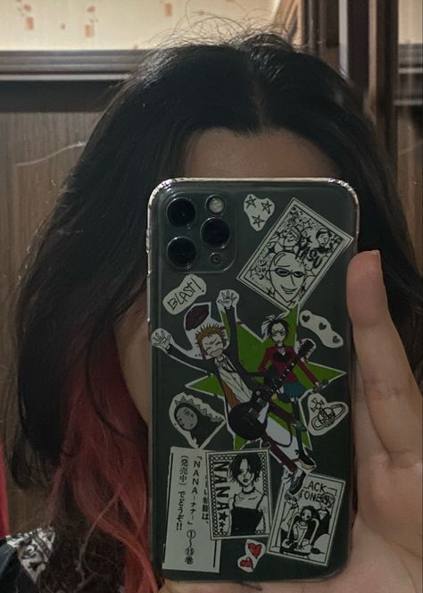 Nana Anime Phone Case, Sticker Phone Case Ideas, Transparent Case Ideas, Transparent Phone Case Ideas, Nana Phone Case, Nana Anime Manga, Clear Phone Case Inspo, Clear Phone Case Ideas, Manga Stickers