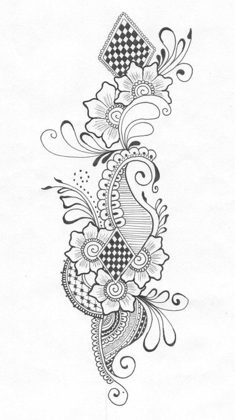 Peacock Mehndi Designs, Mehndi Flower, Henna Drawings, Floral Henna Designs, Henna Art Designs, Beginner Henna Designs, Henna Style, Full Mehndi Designs, Wedding Mehndi Designs