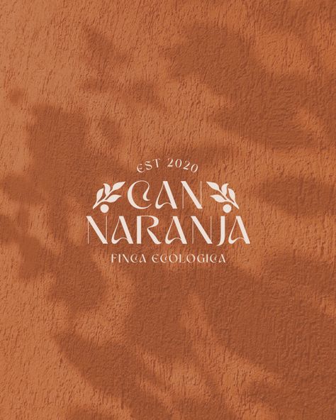 Spanish-influenced branding for an ecological finca home in Ibiza. Boho branding, earthy branding, spanish branding, Ibiza branding, brand inspo, logo inspo, finca brand, earthy vibes, spanish vibes, brand design #yourvibesonly Can Naranja - A home that encourages not only our creativity, but that of our guests. To try to new things and to learn about old Ibiza culture. A special place to soak up the magnetic energy and light of Ibiza and to saviour the magical time of sunrise and sunset. Earthy Logos, Earthy Branding, Boho Logo Design, Boho Branding, Logo Branding Design, Clinic Logo, Florist Logo, Logotype Branding, Boho Brand