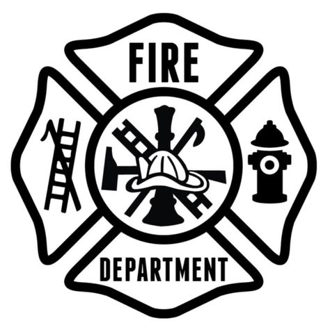 Maltese Cross Svg, Firefighter Symbol, Firefighter Maltese Cross, Fire Crafts, Firefighter Art, Truck Images, Symbol Drawing, 1st Responders, Cross Svg