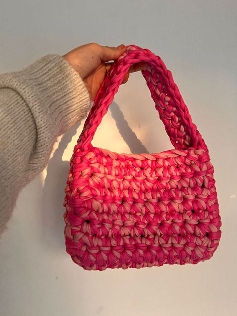 Modern Haken, Tote Crochet, Diy Crochet Bag, Crochet Shoulder Bags, Free Crochet Bag, Mode Crochet, Crochet Bag Pattern Free, Bag Pattern Free, Crochet Shoulder Bag