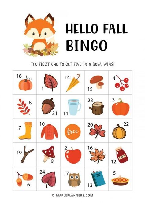 Fall Bingo, Bingo Card Generator, Easter Templates Printables, Christmas Bingo Game, Bingo For Kids, Bingo Template, Christmas Bingo, Bingo Cards Printable, Fun Fall Activities