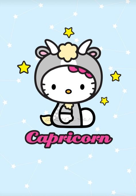 Hello Kitty Capricorn, Pfp Gangsta, Gangsta Hello Kitty, Constellation Wallpaper, Hello Kitty Tattoo, Hello Kitty Vans, Kitty Tattoo, Hello Kitty Pfp, Cute Dragon Drawing