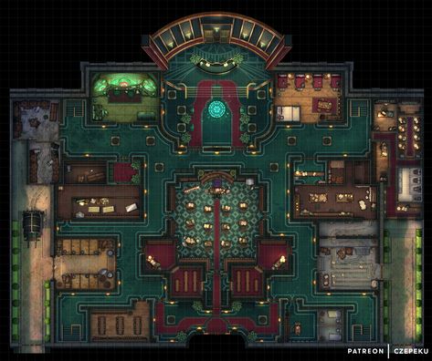 We just released the second part of our Wizard's Vault series, with a new pack including 4 different rooms for the Wizard's Bank! 🧙‍♂️💰️ Roll20 Maps, Bank Interior, Dnd World Map, Battle Map, Pathfinder Character, Tabletop Rpg Maps, Fantasy Maps, Dnd Maps, Urban Interiors