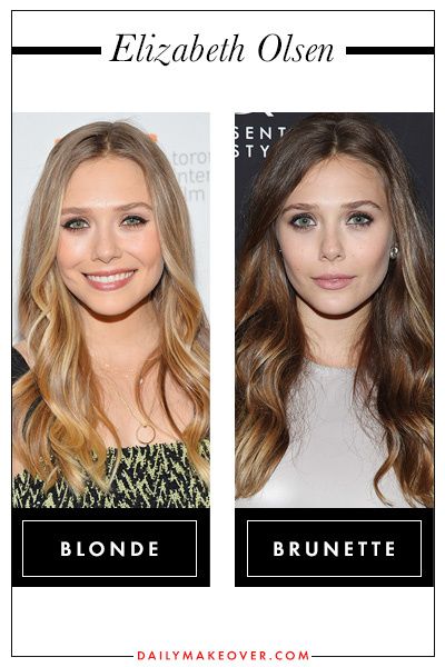 Brunette To Blonde Before And After, Blonde Vs Brunette, Ash Blonde Hair, Hair Balayage, Brunette To Blonde, Brown Blonde Hair, Elizabeth Olsen, Hair Color Trends, Brunette Hair