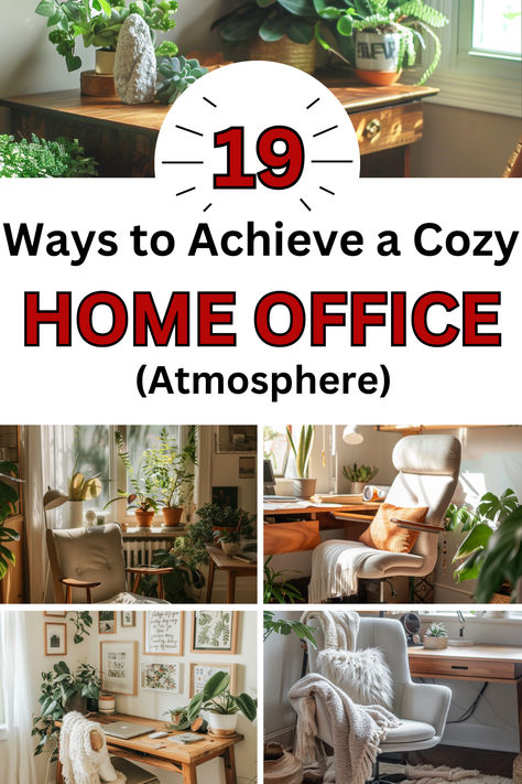 Get inspired with these 19 ways to spark small office ideas at home! Whether you have a dedicated space or a small nook, these tips will help you create a functional and stylish workspace. Perfect for small home offices. #SmallOfficeIdeas #HomeOffice #WorkspaceDesign Home Office Storage Cozy, Office Nook Decor, Tiny House Workspace, Computer In Front Of Window, Home Office Nook Living Room, Cozy Wfh Setup, How To Make Your Office At Work Cozy, Small Cozy Desk Setup, Small At Home Office