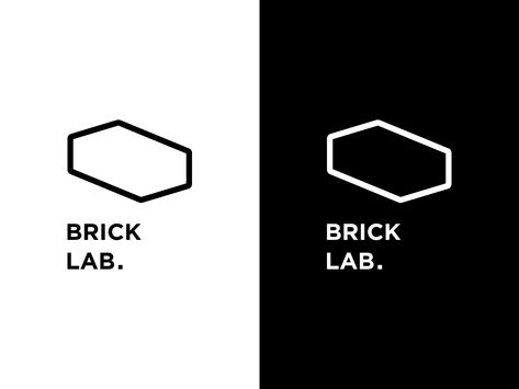 Brick Lab. by Hannnyeuuu on Dribbble Pb Logo, Brick Studio, Lab Logo, Architecture Logo, Gym Logo, Furniture Logo, Learning Design, Graphics Inspiration, Visiting Cards